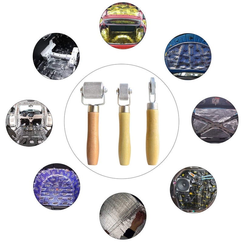 ITEQ Car Sound Deadening Roller Sound Proof Insulation Tool for Auto Noise Roller Car Sound Deadener Application Installation Tool Rolling Wheel Interior Accessories - Image 2
